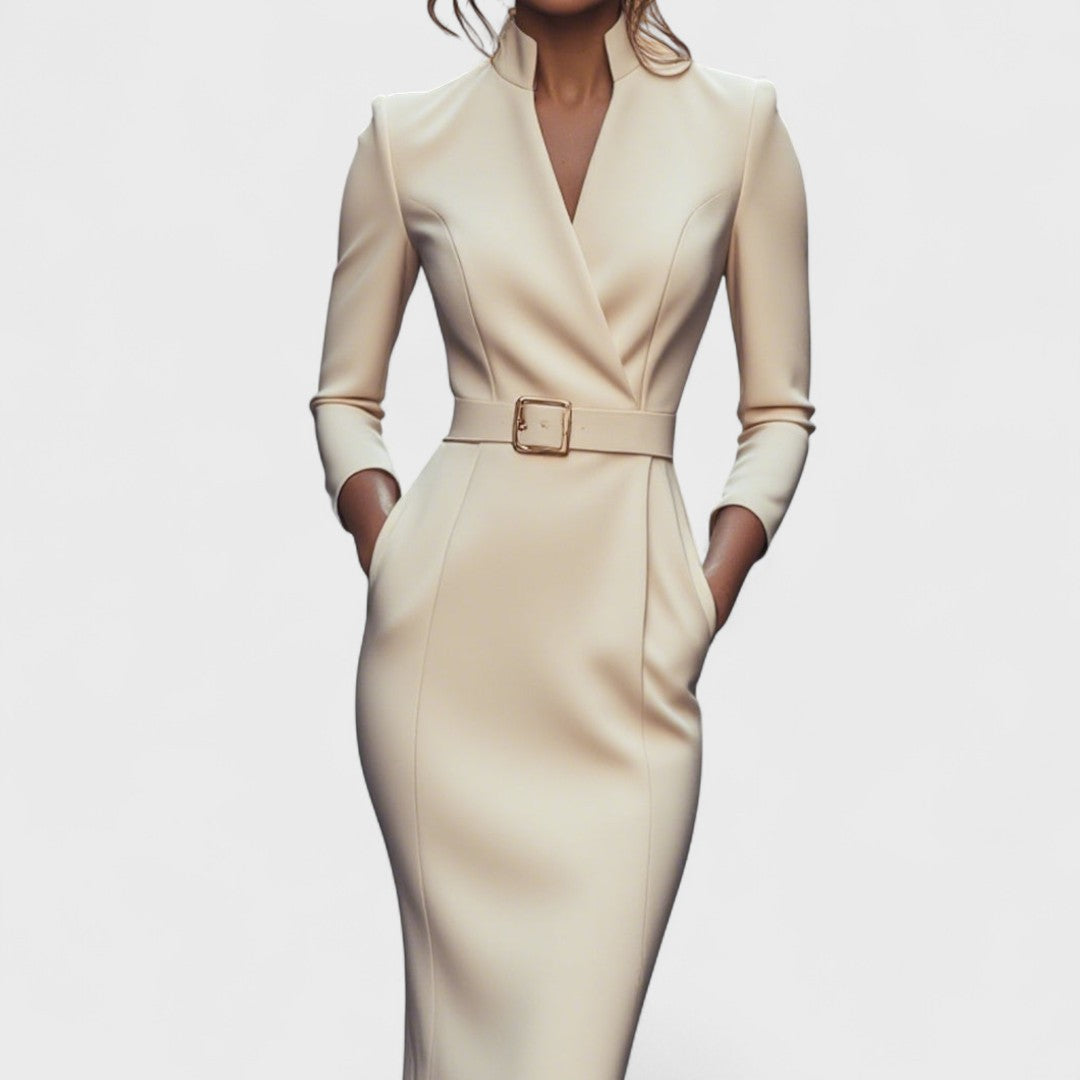 Mandarin™ | Luxe – Maxi dress with belt