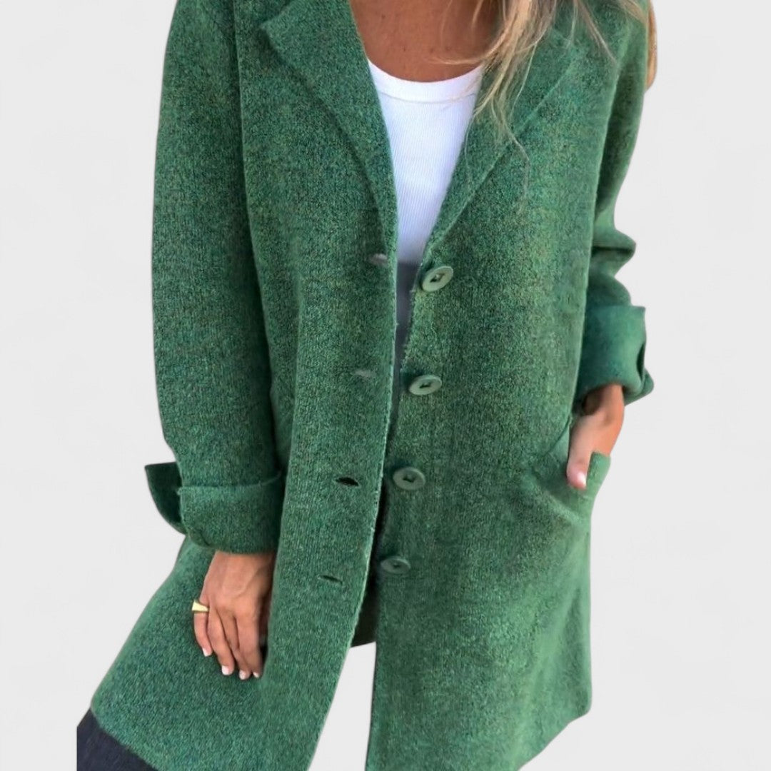 Maila | Long Casual Coat with Lapels