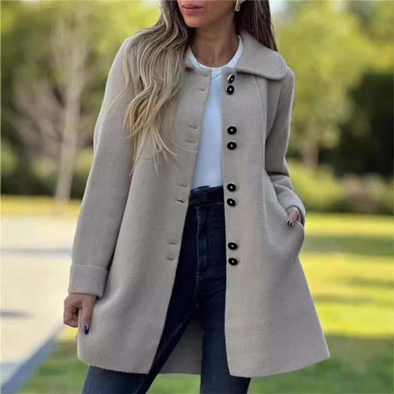Chloe | Women's Transitional Coat with Button Placket