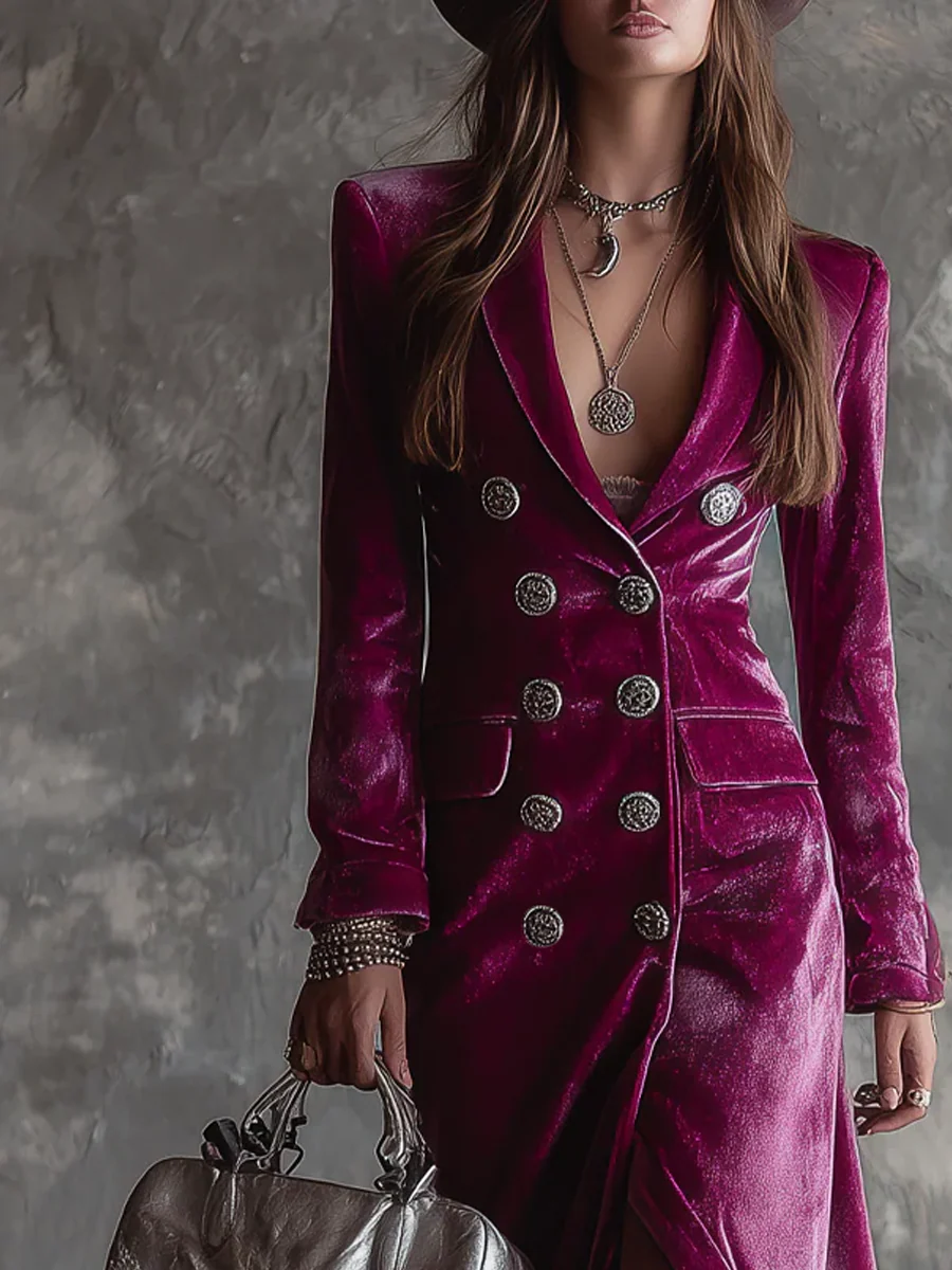 Victoria™ | Velvet Blazer Dress