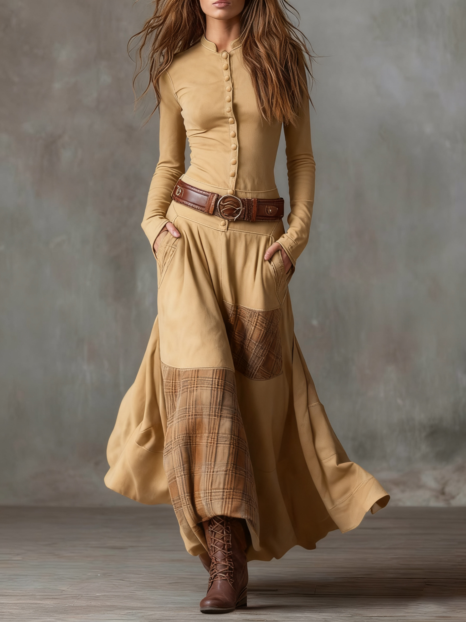 Michelle™ | Suede Maxi Dress