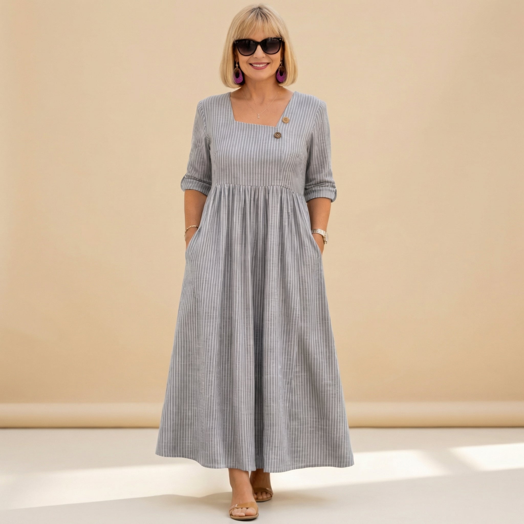 Cleomarie | Elegant Midi Dress