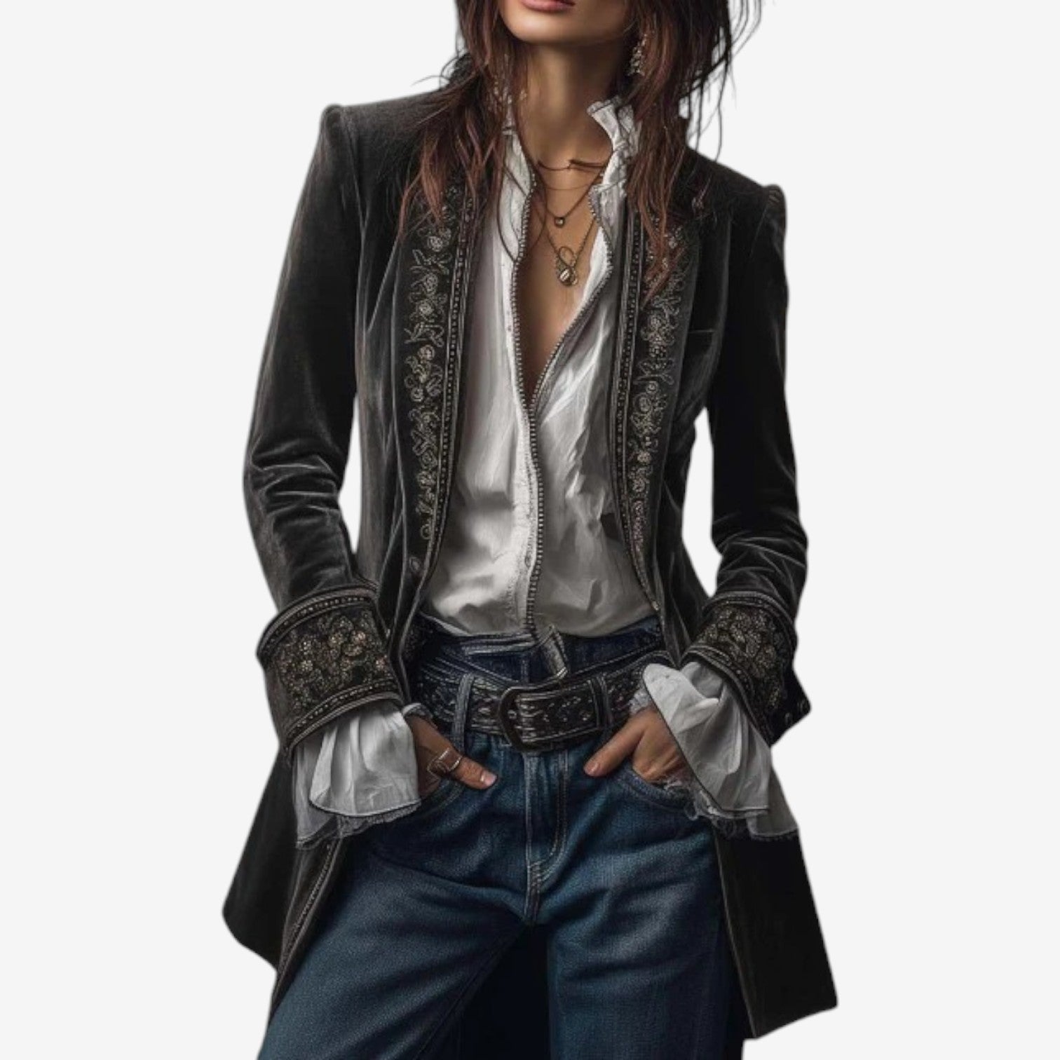 Ramousse™ | Embroidered Blazer