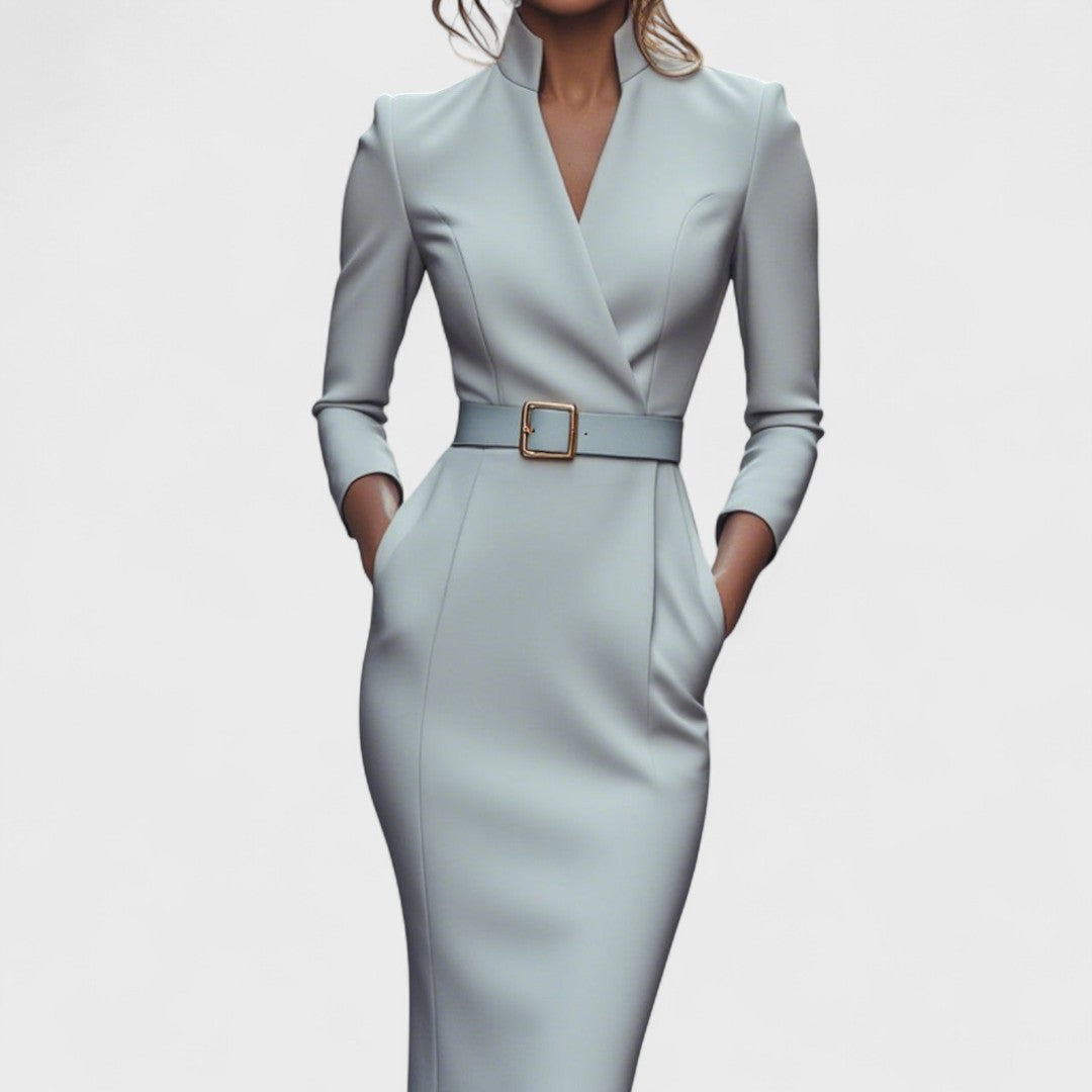 Mandarin™ | Luxe – Maxi dress with belt
