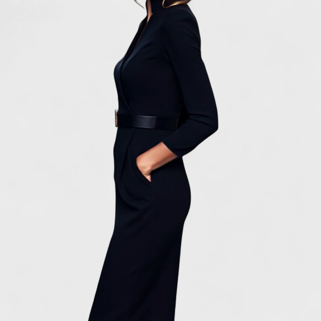 Mandarin™ | Luxe – Maxi dress with belt