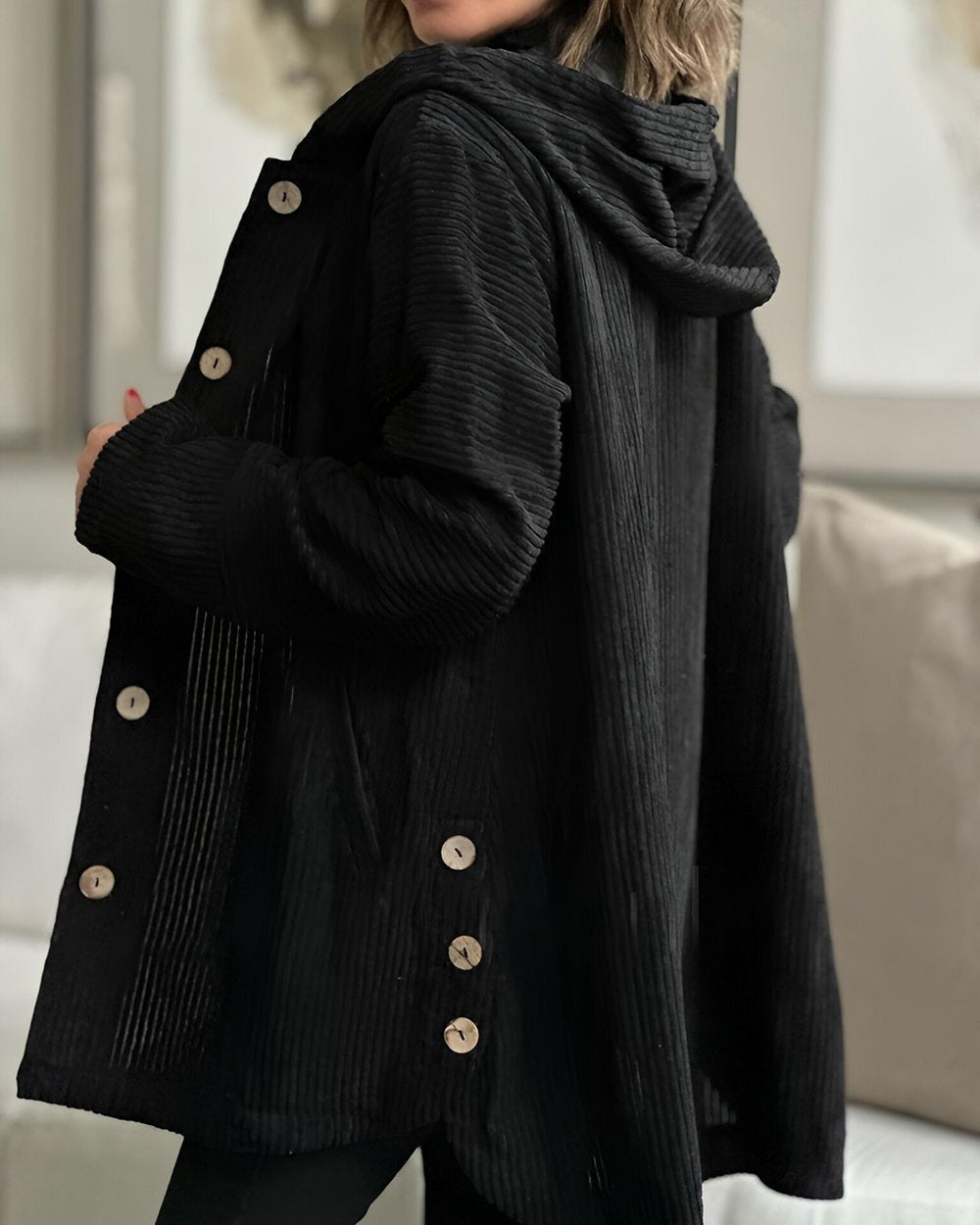 Candice | Corduroy Hooded Jacket