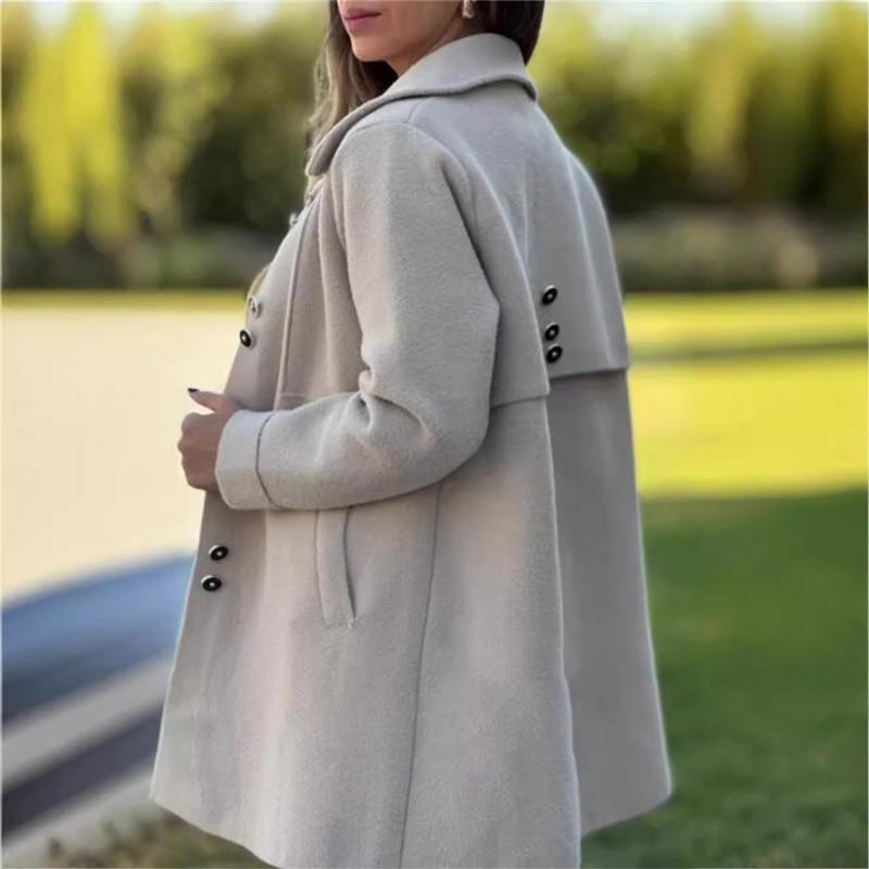 Chloe | Women's Transitional Coat with Button Placket
