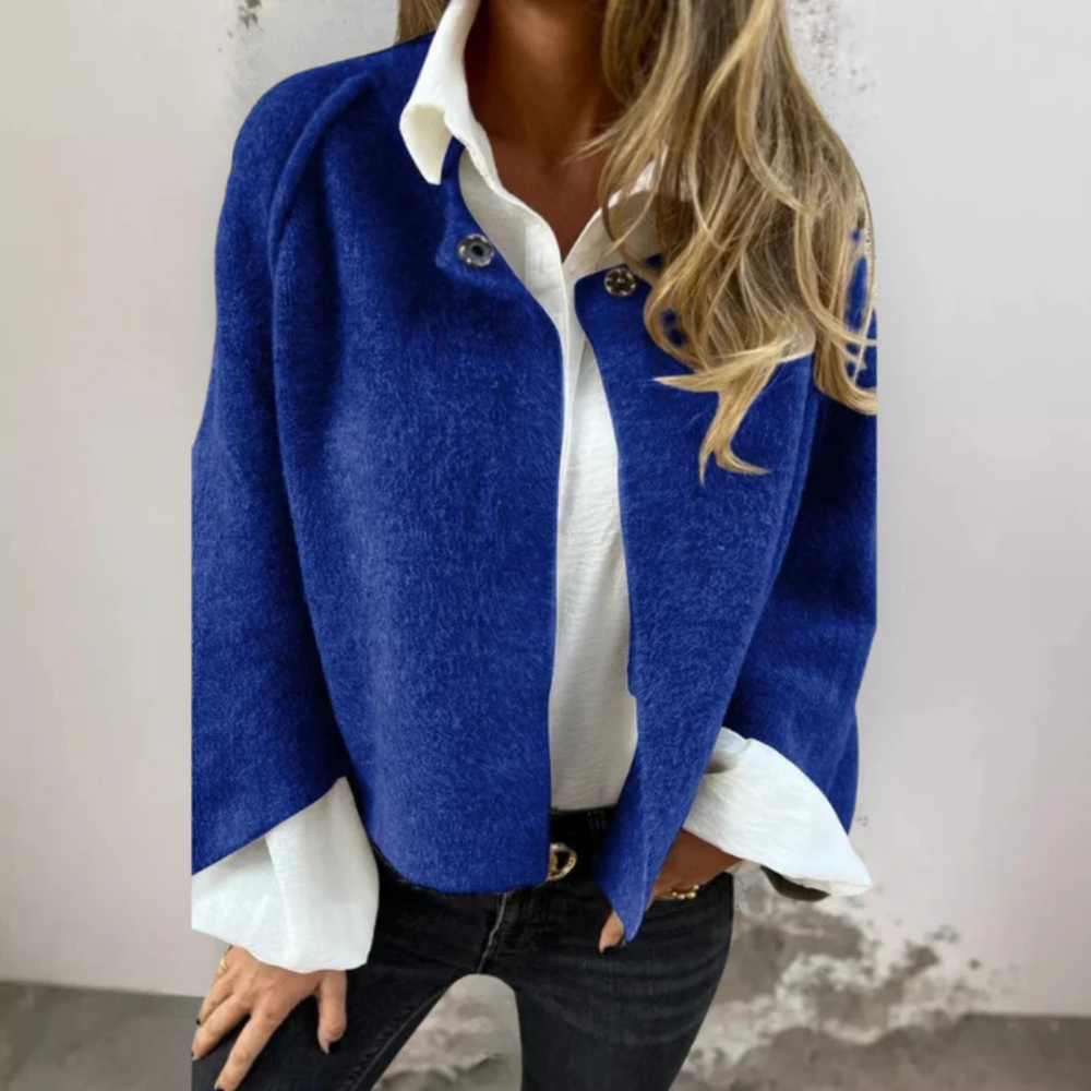 Lina™ | Elegant Flared Sleeve Coat