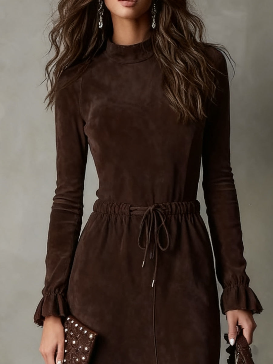 Isla™ | Suede Midi Dress