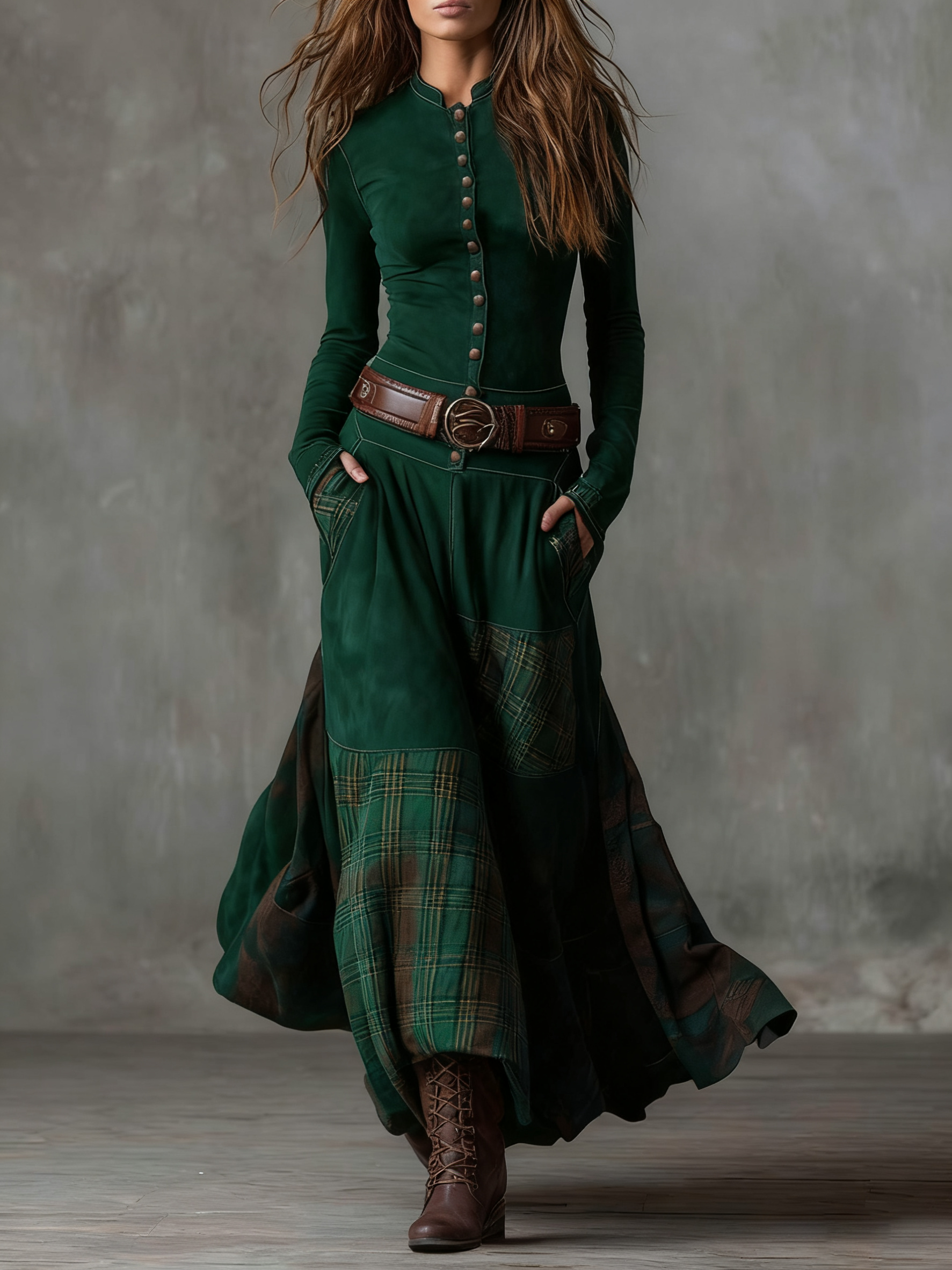 Michelle™ | Suede Maxi Dress
