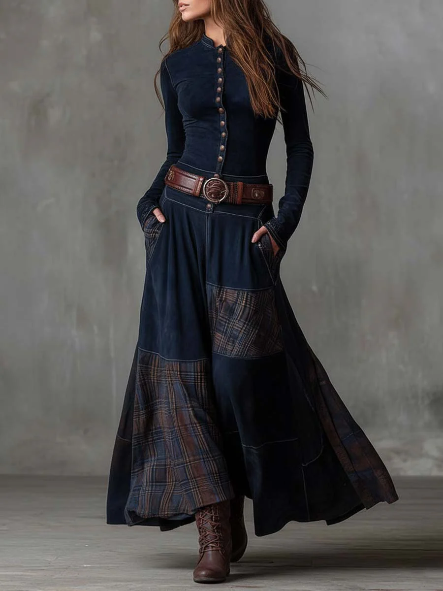 Michelle™ | Suede Maxi Dress