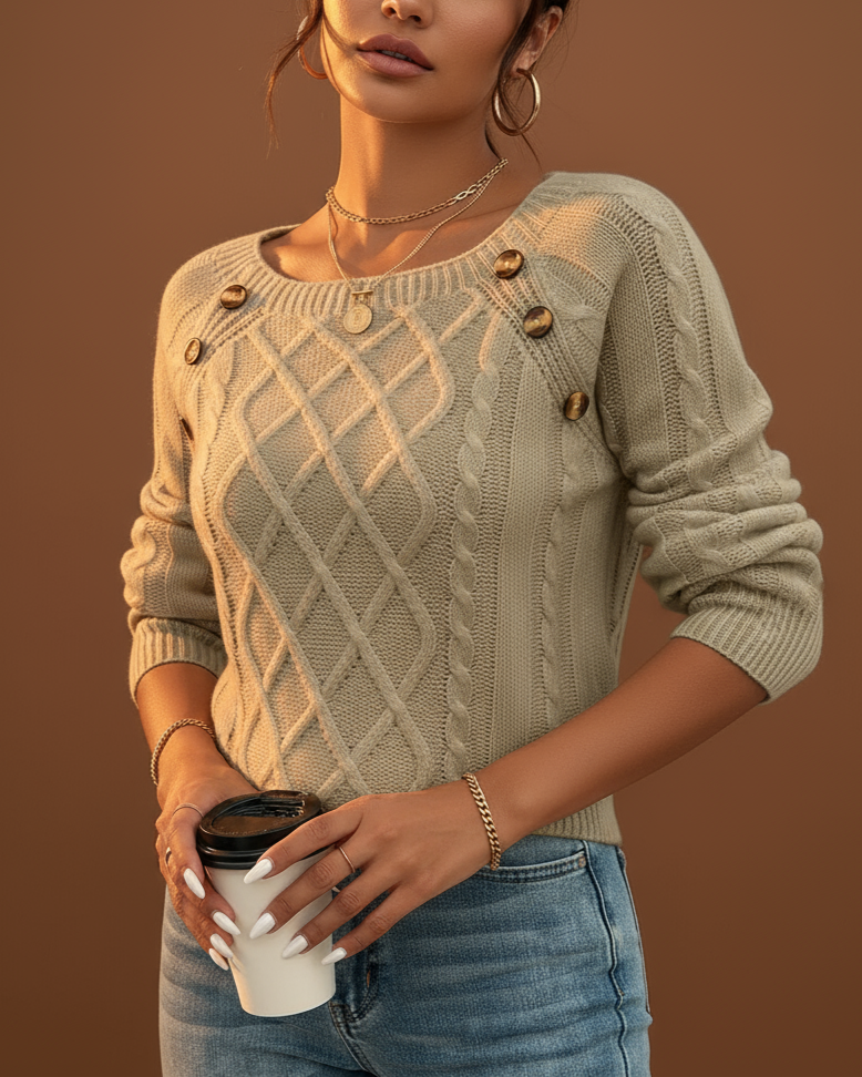 Lotte | Luxury Straight Cable Winter Sweater