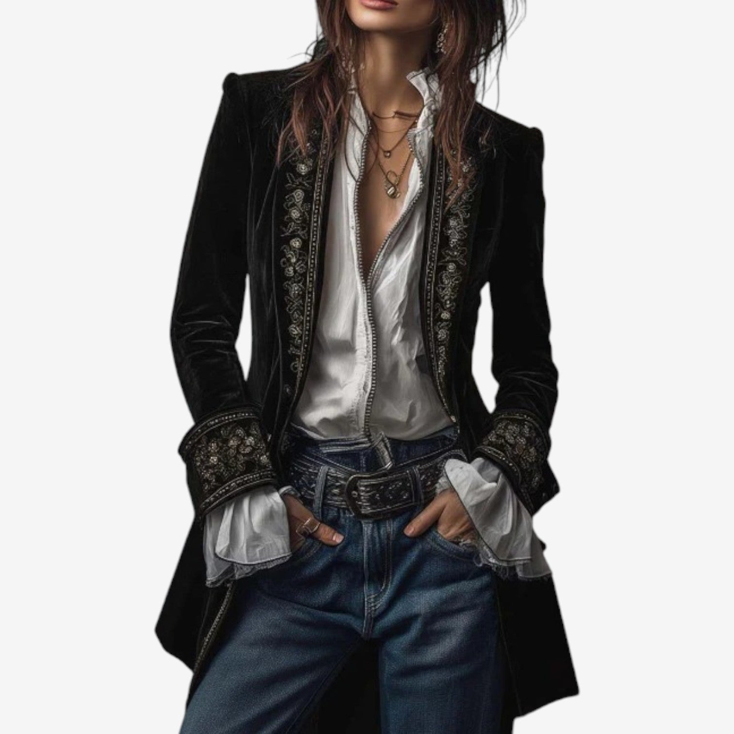 Ramousse™ | Embroidered Blazer