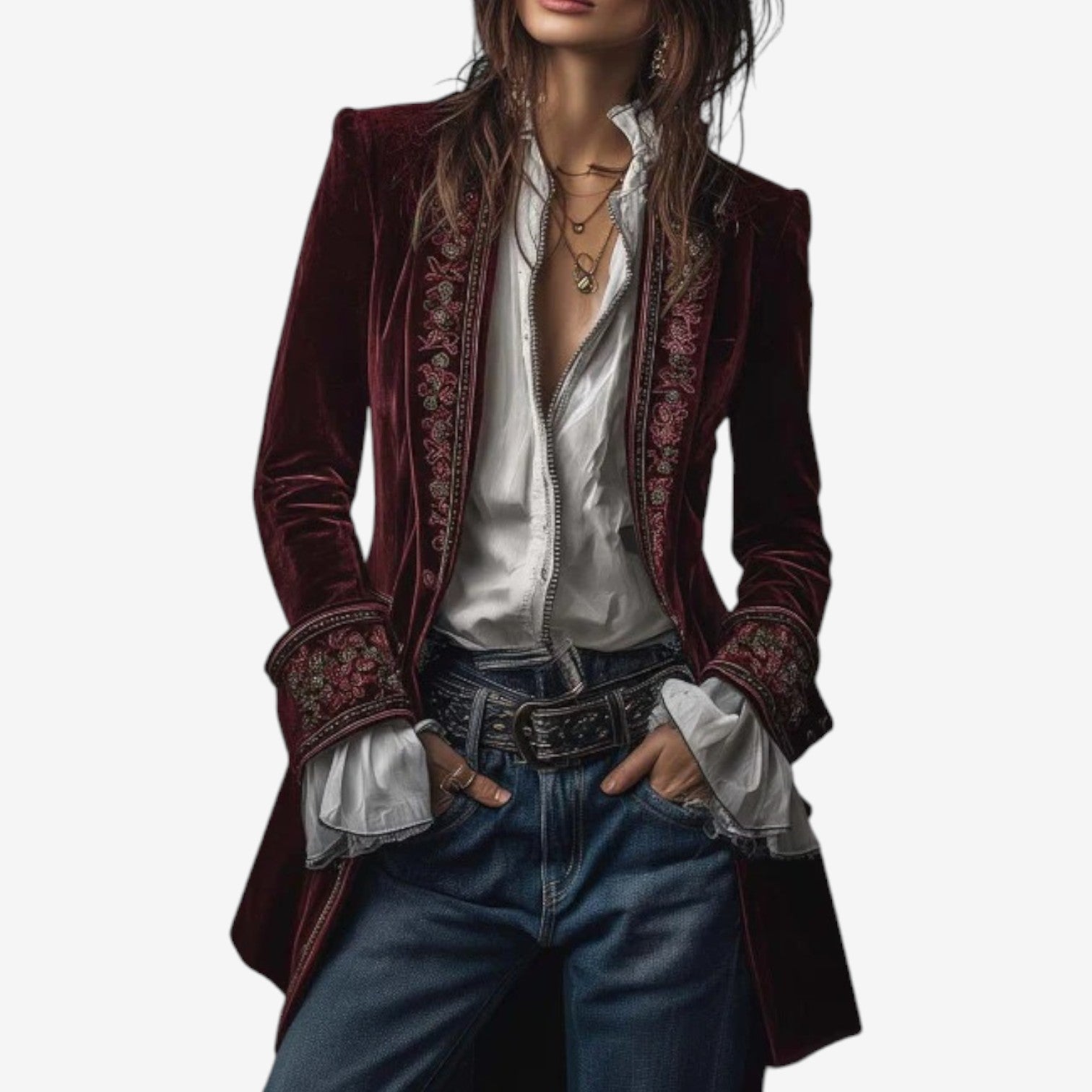 Ramousse™ | Embroidered Blazer