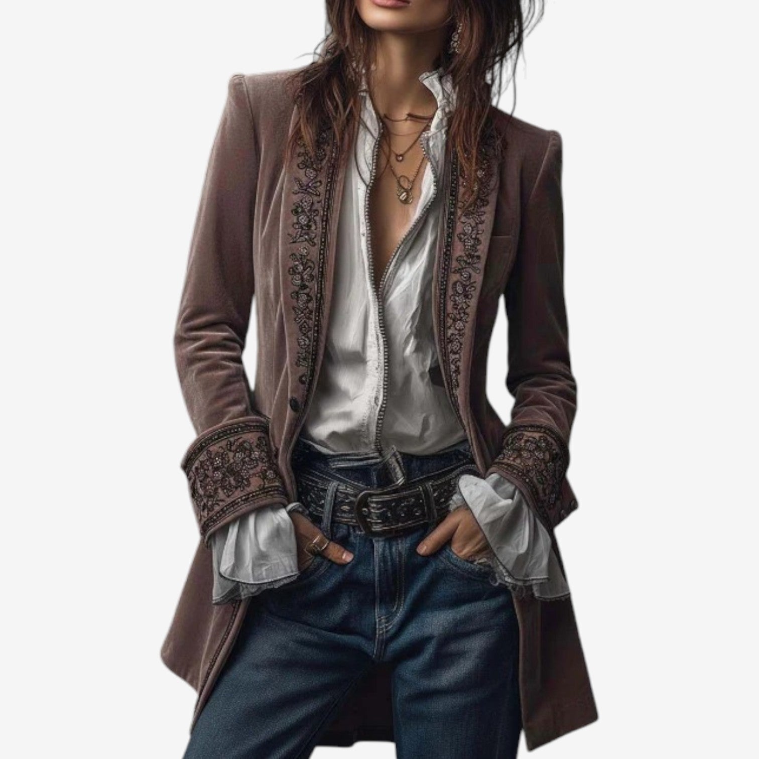 Ramousse™ | Embroidered Blazer