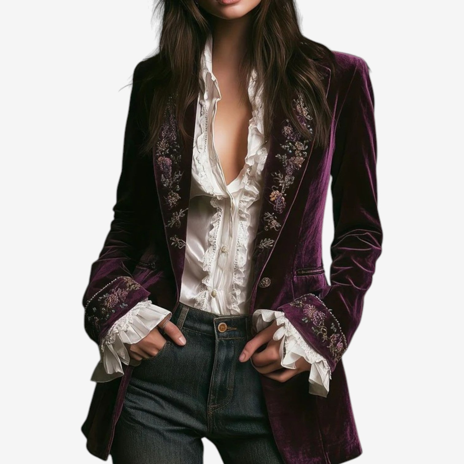 Ramousse™ | Embroidered Blazer